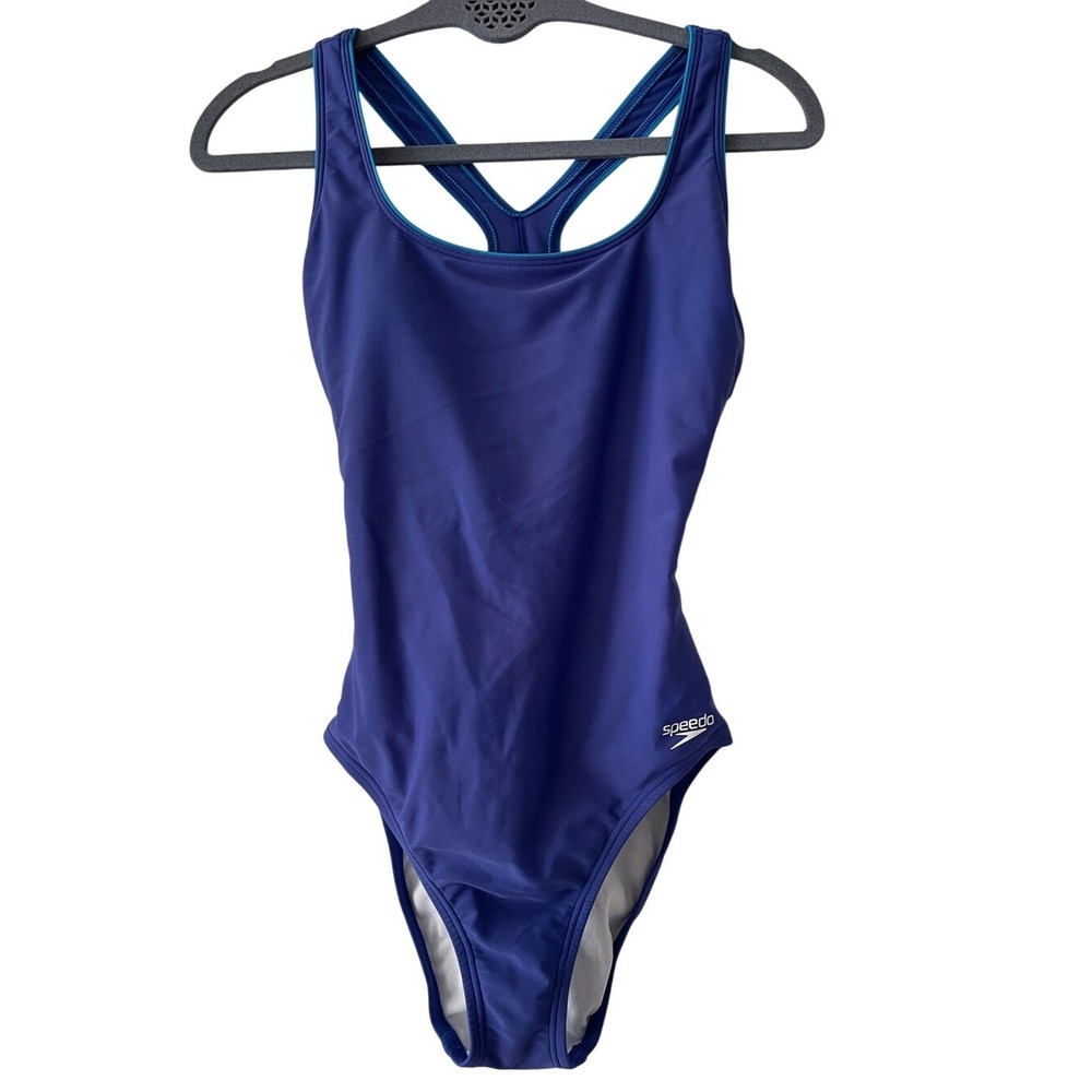 Speedo Purple Teal One Piece Women's Swimsuit 6